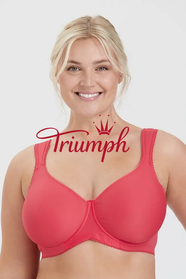 Triumph – (4 kosi) modrček z velikimi košaricami in push-up vzorcem
